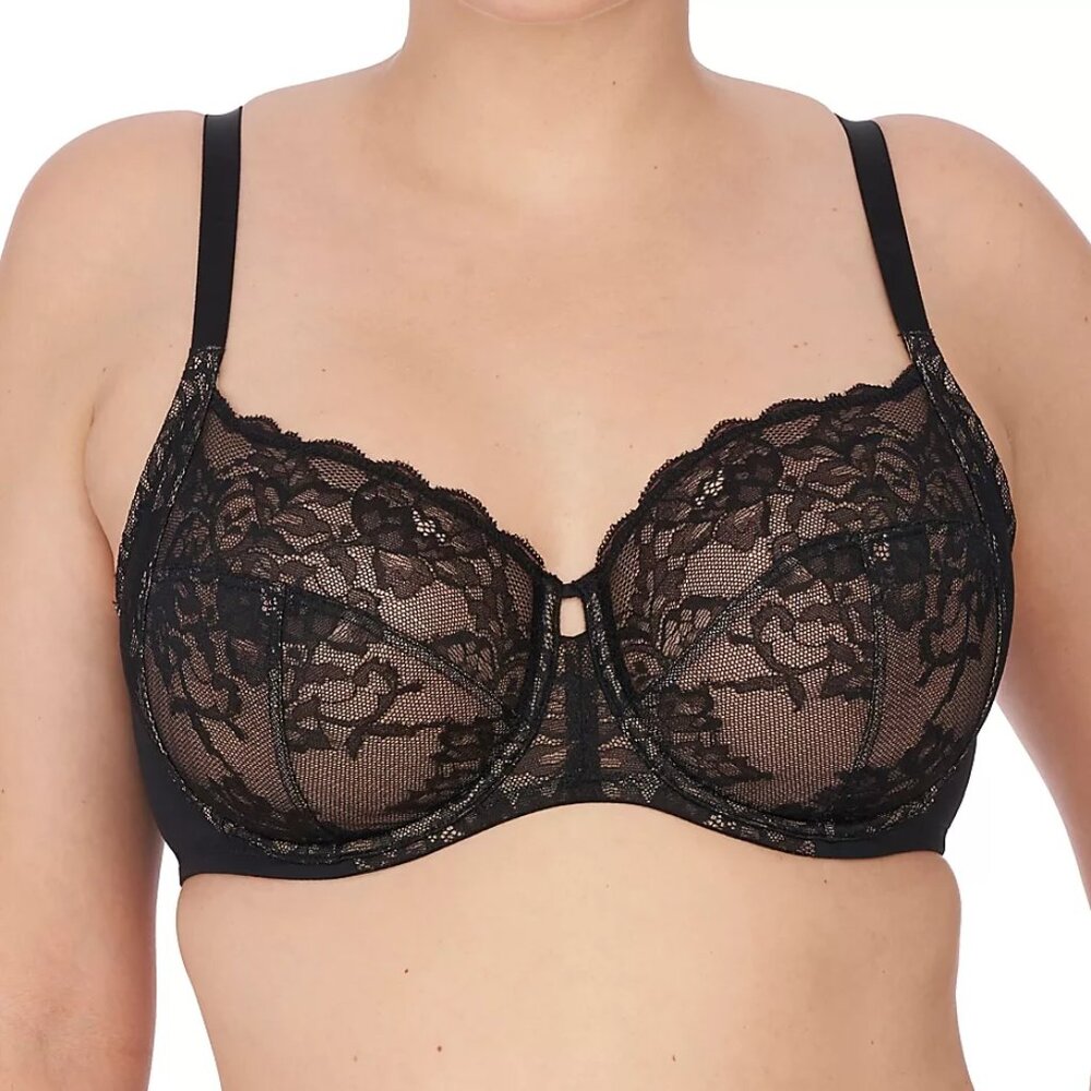 Natori Statement Full Figure Underwire Bra Black/Cafe 34G - Picture 4 of 4